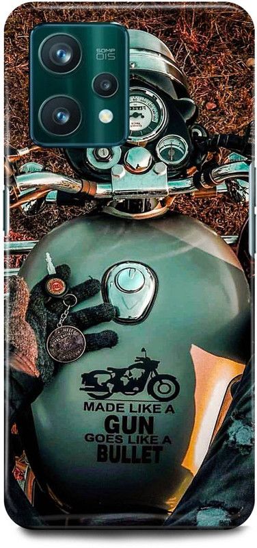 play fast Back Cover for OPPO A76, CPH2375 ROYAL, ENFIELD, BIKE, CLASSIC, BULLET  (Grey, Hard Case)