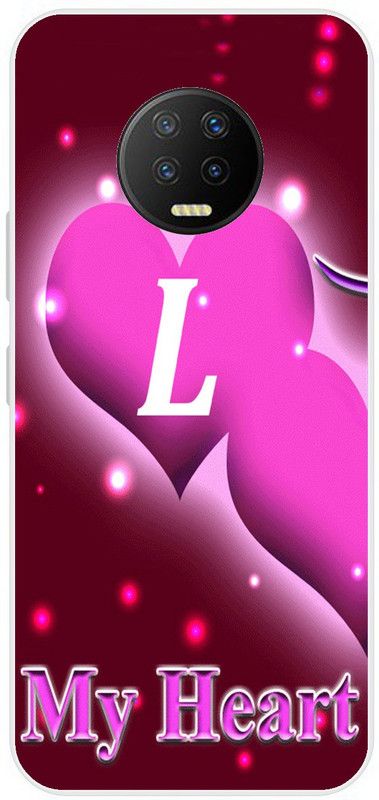 Artcase Back Cover for Infinix Note 7  (Pink, White, Dual Protection, Silicon, Pack of: 1)