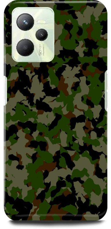 play fast Back Cover for Realme C35, RMX3511 INDIAN, ARMY, TEXTURE, DRESS  (Khaki, Hard Case, Pack of: 1)