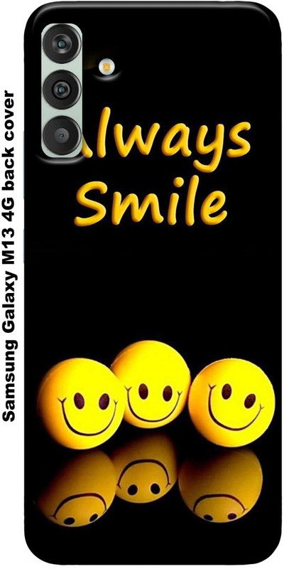 Lesend Back Cover for Samsung Galaxy M13 4G  (Black, Yellow, Silicon, Pack of: 1)