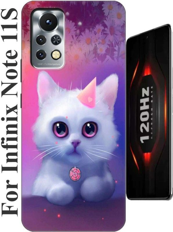 StroFit Back Cover for Infinix Note 11S 2851  (Pink, Flexible, Silicon, Pack of: 1)