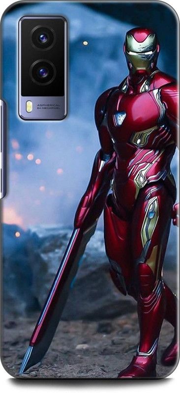 INDICRAFT Back Cover for Vivo V21E 5G, V2055 IRON MAN, AVENGERS, MARVEL, SUPERHERO  (Multicolor, Shock Proof, Pack of: 1)