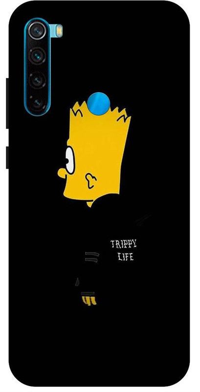 THESTONEWELL Back Cover for Redmi note8 bart simpson life love printed slim hard mobile back case and cover  (Multicolor, Shock Proof, Pack of: 1)