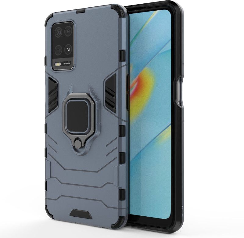 KartV Back Cover for Oppo A54  (Blue, Camera Bump Protector, Pack of: 1)