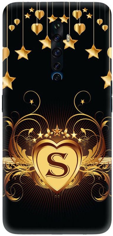 Crafto Rama Back Cover for Oppo Reno 2F, CPH1989, S, S Letter, S Alphabet, S Word, PRINTED, BACK COVER  (Multicolor, Hard Case, Pack of: 1)