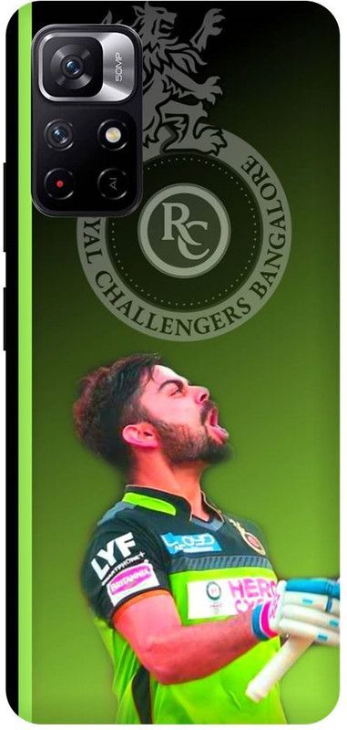 DIKRO Back Cover for POCO M4 Pro 5G, VIRAT, KOHLI, INDIAN, PLAYER, RCB  (Green, Hard Case, Pack of: 1)