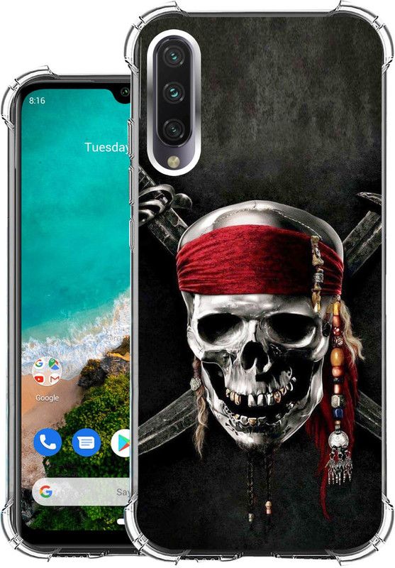 Snazzy Back Cover for Mi A3  (Grey, Shock Proof, Silicon, Pack of: 1)