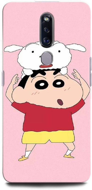 ORBIQE Back Cover for OPPO F11 Pro CPH1969 SHINCHAN, CARTOON. FUNNY, CUTE, SHINCHAN CAT, CRAYON SHINCHAN  (Multicolor, Hard Case, Pack of: 1)