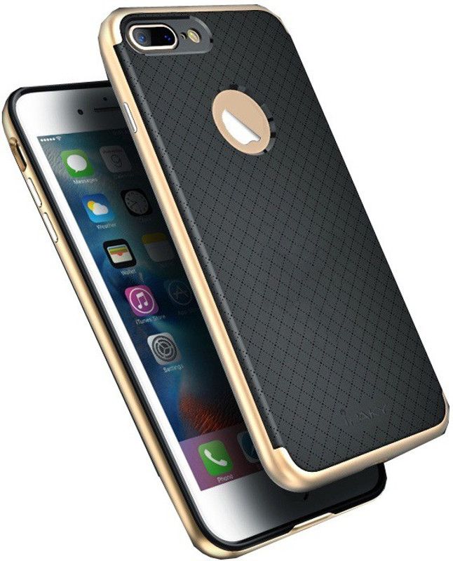 IPAKY Back Cover for Apple iPhone 7 Plus  (Gold, Shock Proof, Pack of: 1)