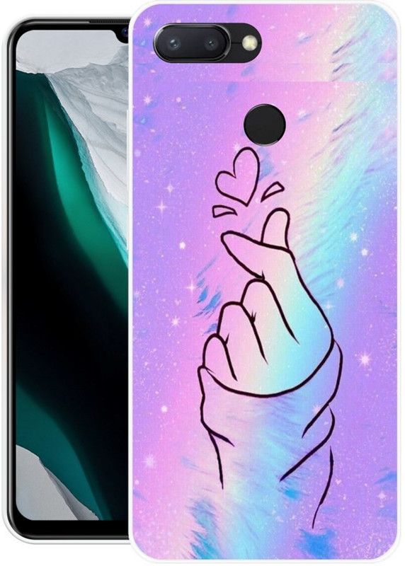 BLUEBUG Back Cover for Mi Redmi 6  (Blue, Pink, Grip Case, Silicon, Pack of: 1)