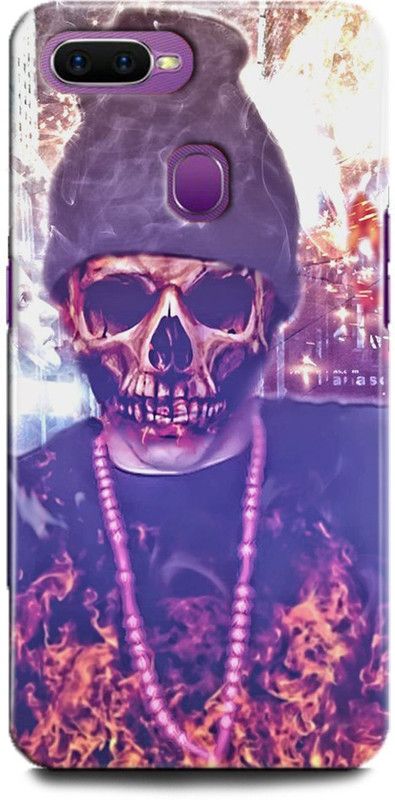 INTELLIZE Back Cover for Oppo F9/CPH1881 ghost,Printed  (Multicolor, Shock Proof, Pack of: 1)