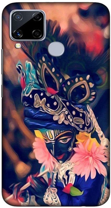 CROKIAN Back Cover for Realme C15 Lord krishna Back Cover  (Multicolor, Hard Case, Pack of: 1)
