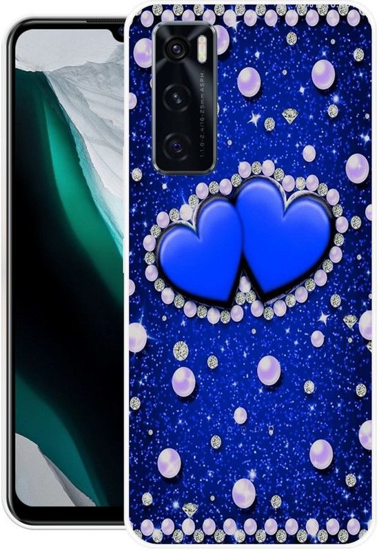 BLUEBUG Back Cover for Vivo V20 SE  (Blue, Grip Case, Silicon, Pack of: 1)