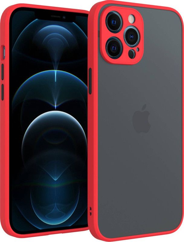 AOnes Back Cover for Apple Iphone 12 Pro  (Red, Cases with Holder, Pack of: 1)