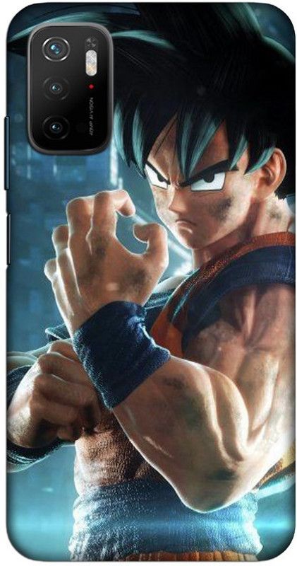 CROKIAN Back Cover for Poco M3 Pro 5G Goku Back Cover  (Blue, Hard Case, Pack of: 1)