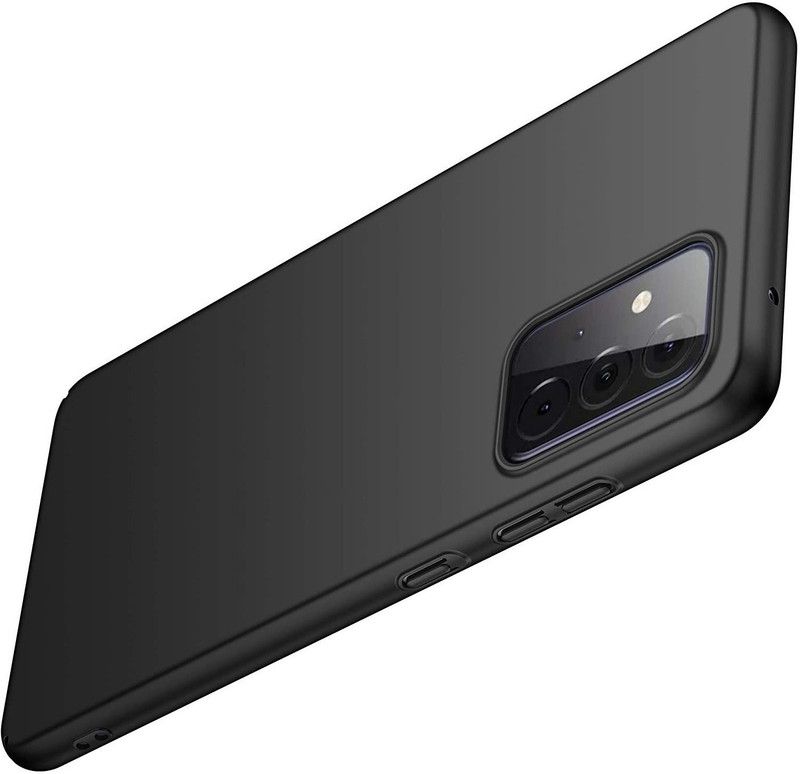 Phone Back Cover Back Cover for Samsung A72, Galaxy A72  (Black, Grip Case, Pack of: 1)