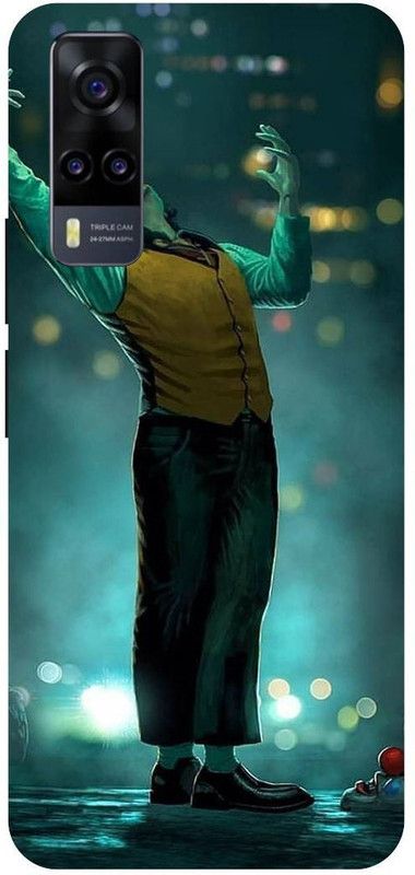 THE NARAYANA COLLECTIONS Back Cover for VIVO Y53s- V2111A-JOKER,BATMAN,MASK,SMILE,OLD,JOKER  (Multicolor, Hard Case, Pack of: 1)