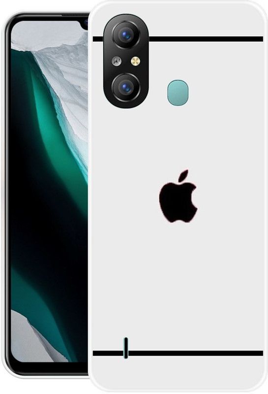 vaidik Back Cover for Itel A49  (White, Black, Silicon, Pack of: 1)
