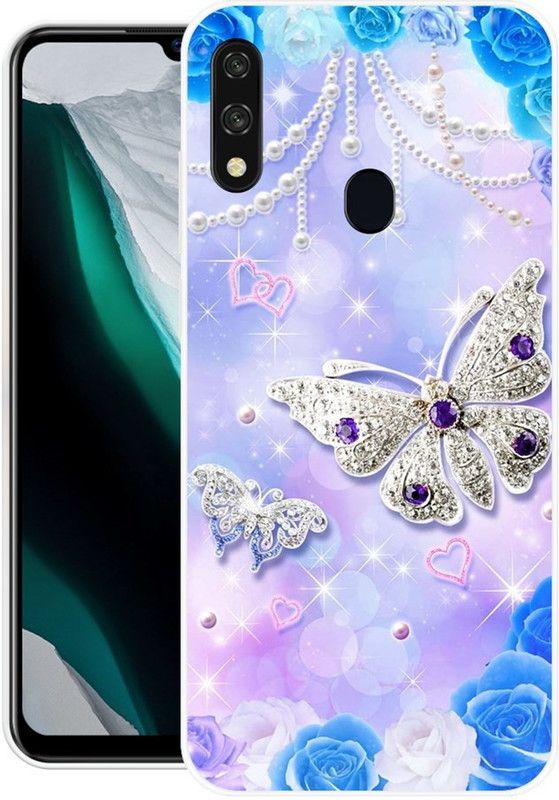 KLC Back Cover for Lava Z66  (Multicolor, Silicon)