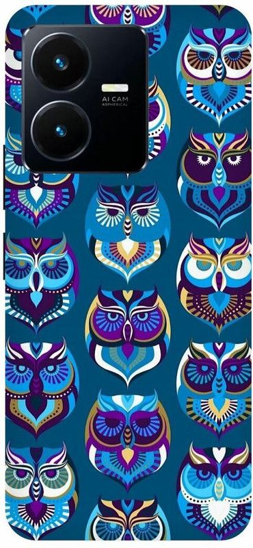 PICHKU Back Cover for VIVO Y35  (Blue, Hard Case, Pack of: 1)
