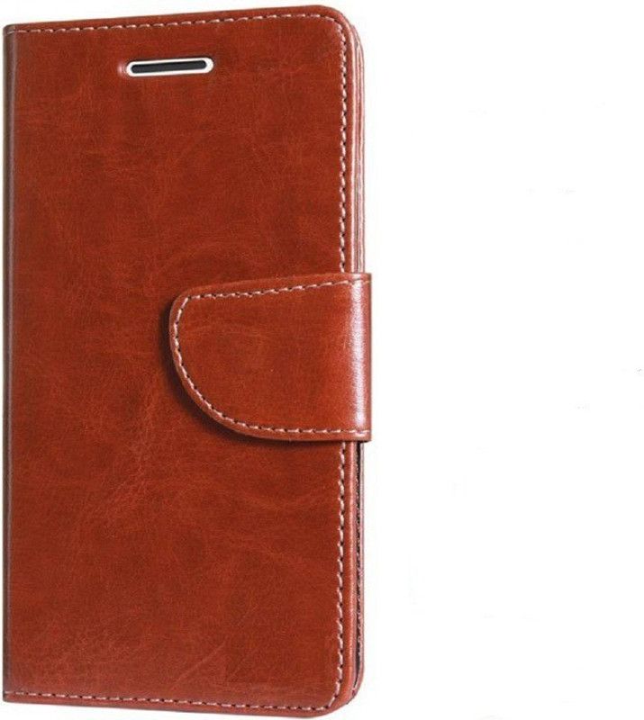 Mehsoos Flip Cover for Vivo V9 Youth  (Brown, Pack of: 1)