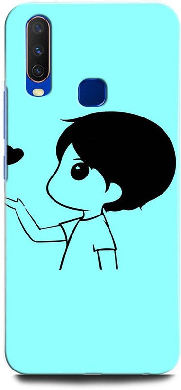 ORBIQE Back Cover for Vivo Y15 1901 BOY, ANIME, ALONE BOY, HEART,  (Multicolor, Shock Proof, Pack of: 1)