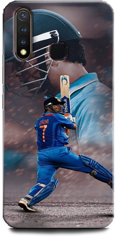 Afterglow Back Cover for Vivo U20 dhoni, ms dhoni, mhai, msd, sports, cricket, msd 7  (Multicolor, Dual Protection, Pack of: 1)