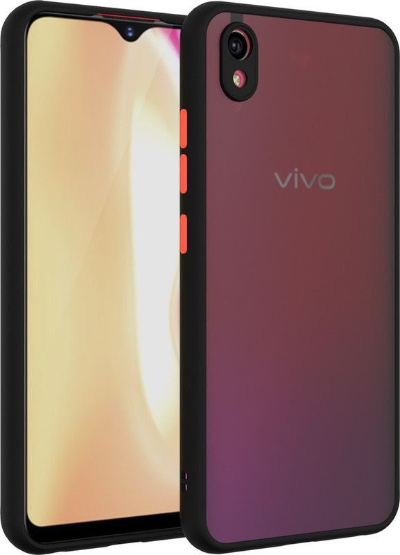 Zinger Back Cover for Vivo Y90, CAMERA PROTECTION CASE, SMOKE CASE  (Black, Hard Case, Pack of: 1)