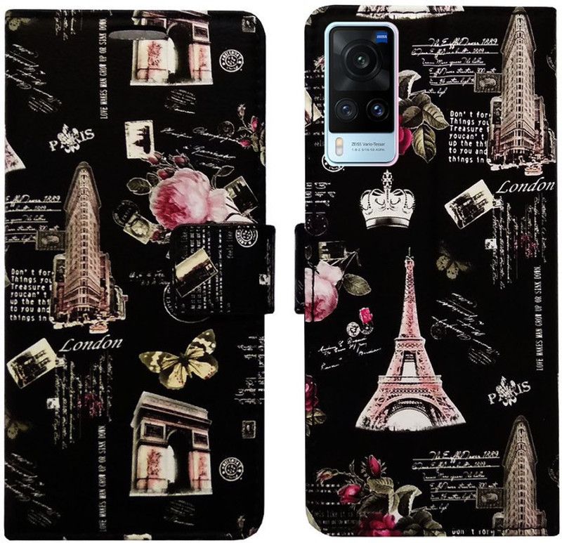AD Enterprises Flip Cover for Vivo X60 Pro  (Multicolor, Magnetic Case, Pack of: 1)
