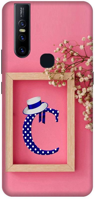 SSMORYA Back Cover for Vivo V15, C letter, Pink Multicolour Printed Back Cover  (Multicolor, Shock Proof, Pack of: 1)