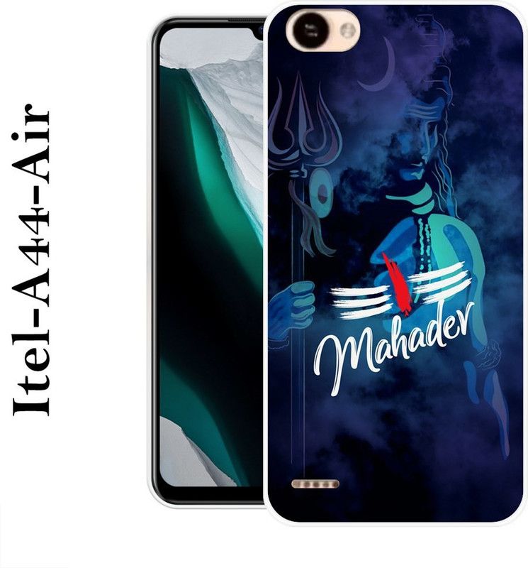 REALKING Back Cover for Itel A44 Air, Itel A44 Power  (Blue, White, Silicon)