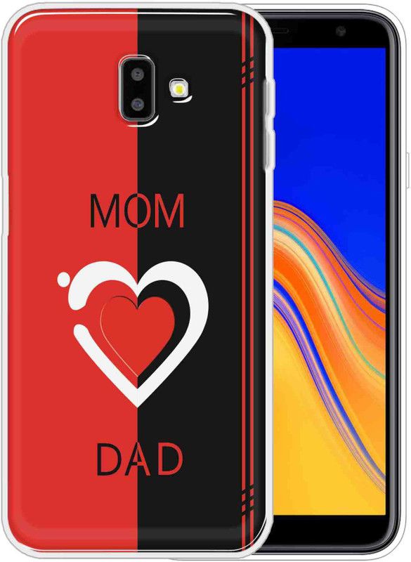eBoggy Back Cover for Samsung Galaxy J6 Plus  (Black, Red, Dual Protection, Silicon)