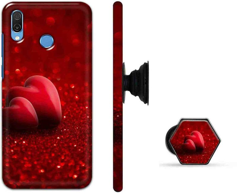 ChicShell Back Cover for Honor Play  (Red, Cases with Holder, Pack of: 2)