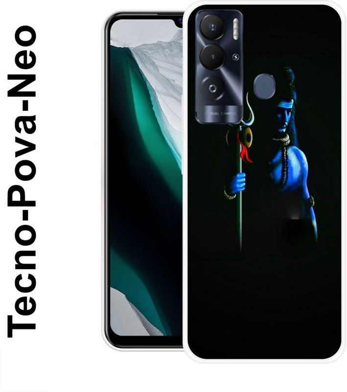 JATLAND Back Cover for Tecno Pova Neo  (Black, Blue, Silicon)
