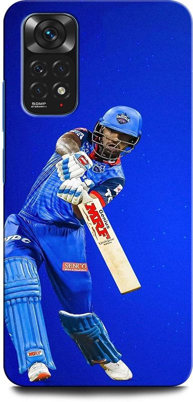 GRAFIQE Back Cover for Redmi Note 11s SHIKAR DHAWAN, INDIAN CRICKET, BATSMAN, CRICKETER  (Multicolor, Shock Proof, Pack of: 1)