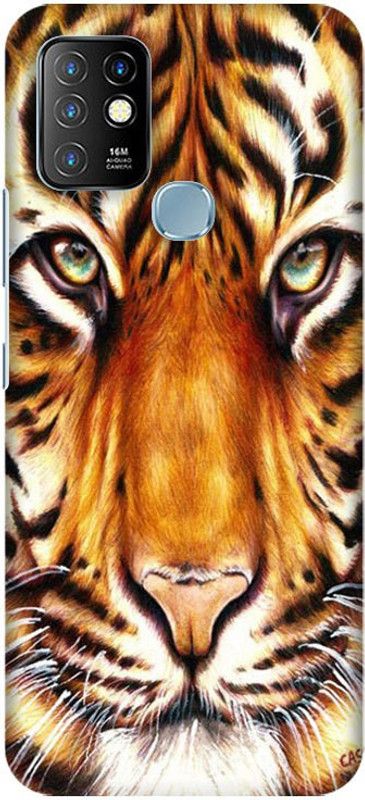 PNBEE Back Cover for Infinix Hot 10, X682B, X682C - Tiger Print  (Multicolor, Hard Case, Pack of: 1)
