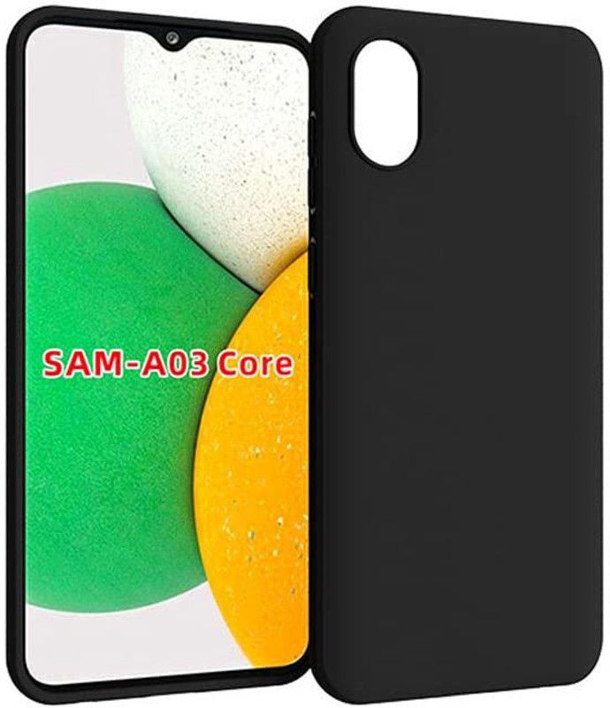 S-Hardline Back Cover for Samsung Galaxy A03 Core  (Black, Flexible, Pack of: 1)