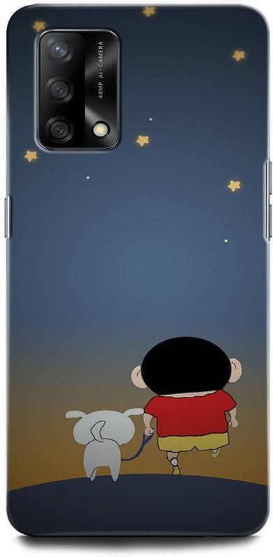 ORBIQE Back Cover for OPPO F19 CPH2219 SHINCHAN, CARTOON. FUNNY, CUTE, SHINCHAN  (Multicolor, Hard Case, Pack of: 1)