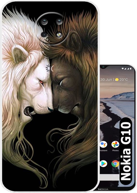 Hostprint Back Cover for Nokiya G10  (Multicolor, Silicon, Pack of: 1)