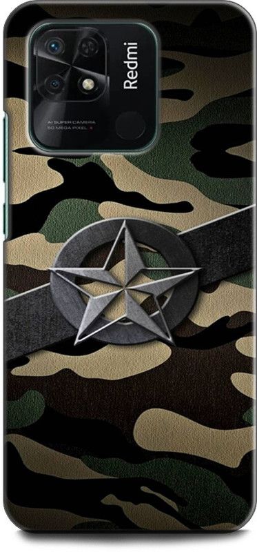 WallCraft Back Cover for REDMI 10 Power ARMY, TEXTURE, UNIFORM, MILITARY, COMO, DRESS CODE  (Multicolor, Dual Protection, Pack of: 1)