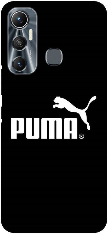 FIKORA Back Cover for Infinix Hot 11, X662, PUMA, LOGO, SIGN, EMBLEM  (Black, Hard Case, Pack of: 1)
