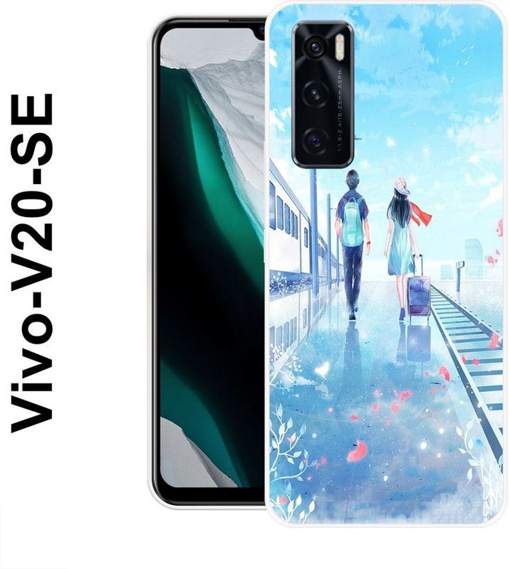 SUPER CASE Back Cover for Vivo V20 SE  (Multicolor, Silicon)