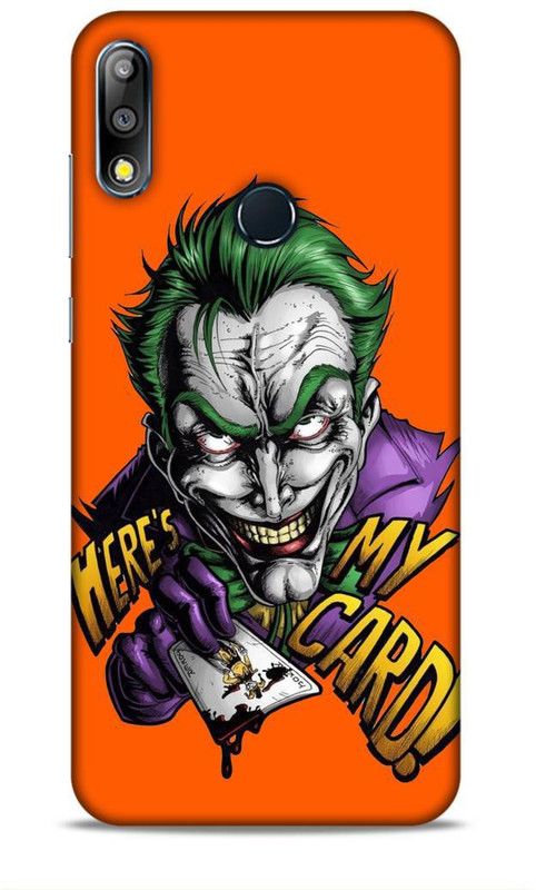 MAPPLE Back Cover for Asus Zenfone Max Pro M2 (Joker / Cartoon)  (Orange, Hard Case, Pack of: 1)
