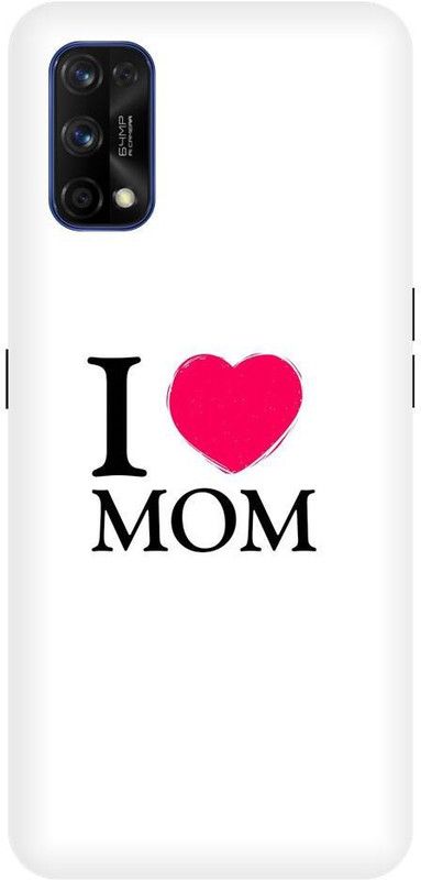 URCHIN Back Cover for Realme 7 Mom, I love mom, I love mom dad, love  (Multicolor, Shock Proof)