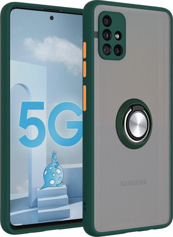 Lilliput Back Cover for Samsung Galaxy A51  (Green, Camera Bump Protector, Pack of: 1)