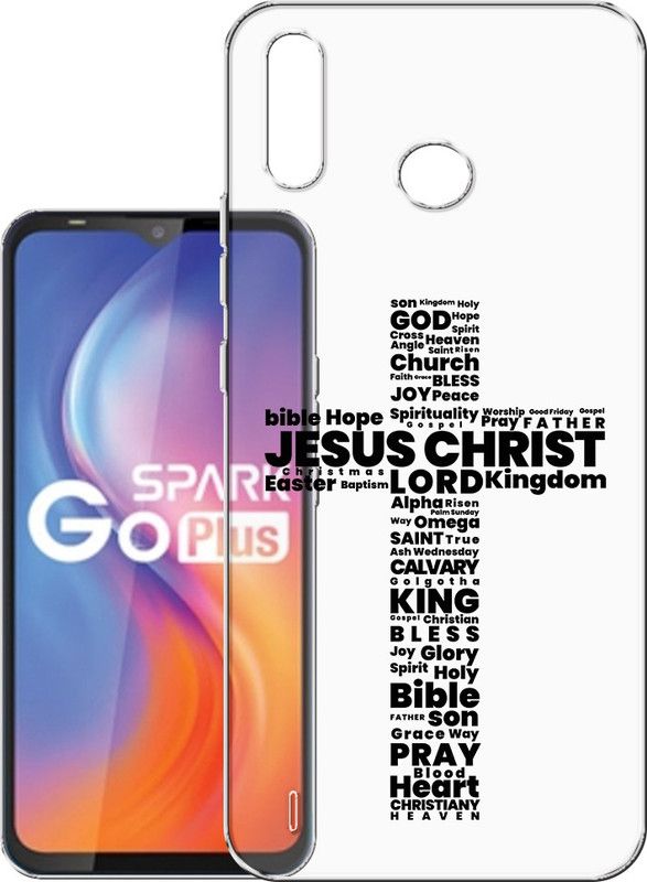 HANIRY Back Cover for Tecno Spark GO Plus / Tecno BB4K  (Black, Transparent, Flexible, Silicon, Pack of: 1)