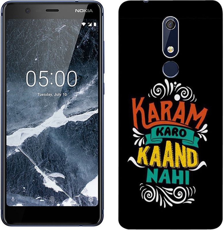 METOO Back Cover for Nokia 5 1  (Multicolor, Dual Protection, Silicon, Pack of: 1)