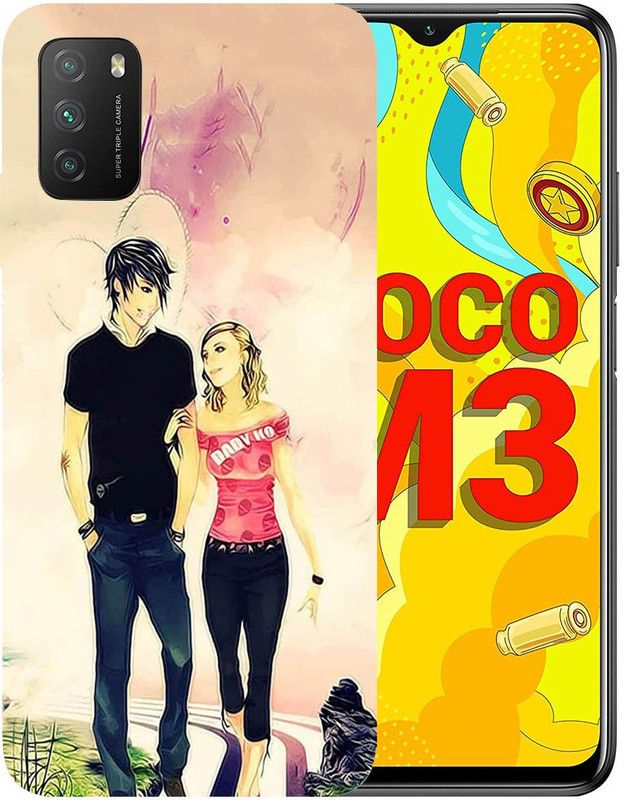 METOO Back Cover for POCO M3, Cupal , RomenticDesign back cover Print :: 616, POCO M3 back cover for boys, girls, Friends  (Multicolor, Dual Protection, Silicon, Pack of: 1)