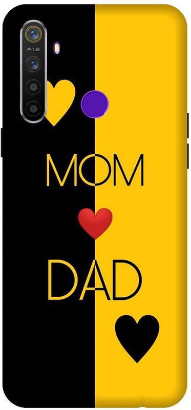URCHIN Back Cover for Narzo 10 Mom Dad, I love you mom dad, Mom Dad love, dad, mom, parents  (Multicolor, Shock Proof, Pack of: 1)