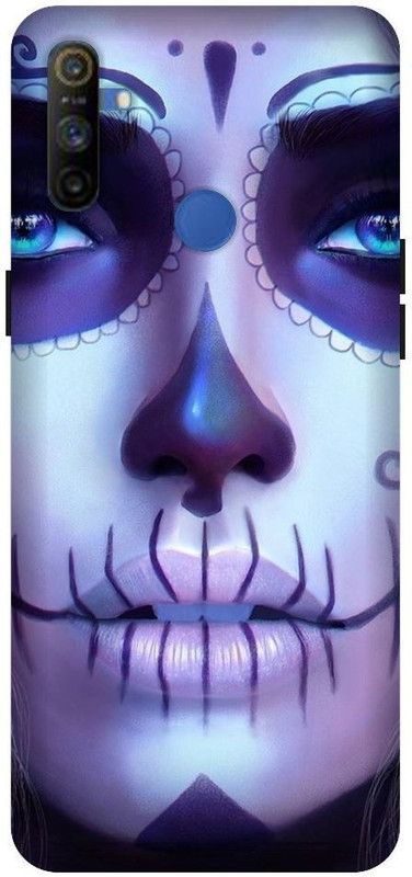 SSMORYA Back Cover for Realme Narzo 20A, Blue Face Printed Back Cover  (Multicolor, Hard Case, Pack of: 1)